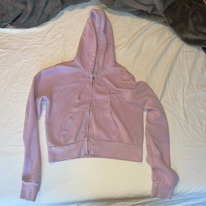 Purple Brandy Melville cropped zip up